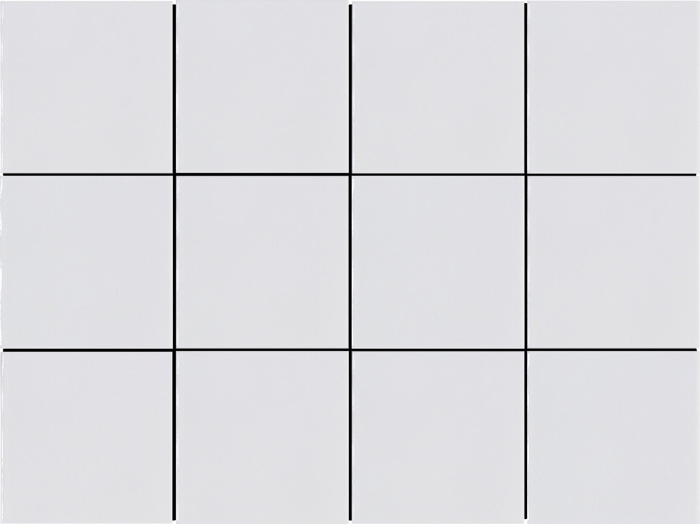 Modern 4X4 White Square Glossy Ceramic Mosaic Tile W50KAZEWH1216MO4P