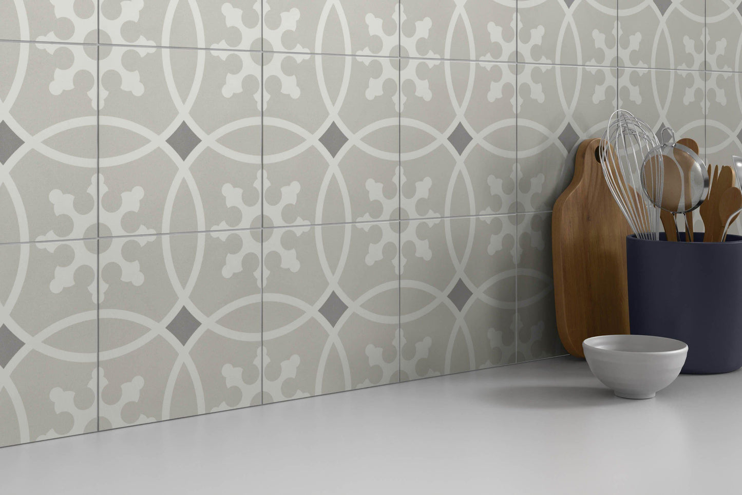 Modern 9X9 Beige Gray Design Porcelain Mosaic Tile B2C-DESIDI0909 - B2C TILE OUTLET