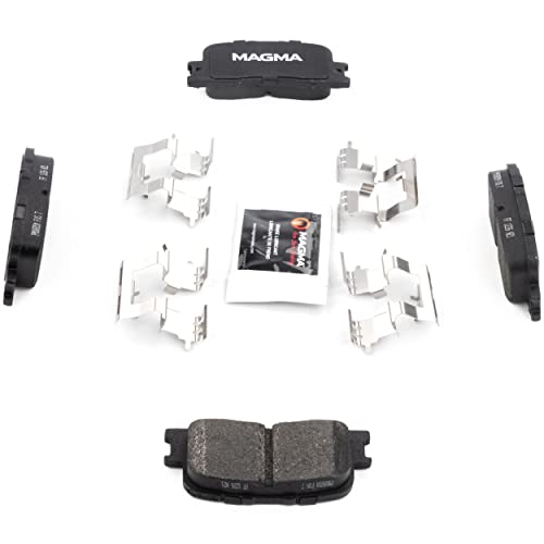 MAGMA Premium PMD885M Semi-Metallic Brake Pads, Rear