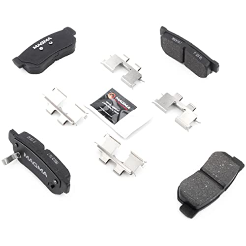 MAGMA Premium PMD813M Semi-Metallic Brake Pads, Rear