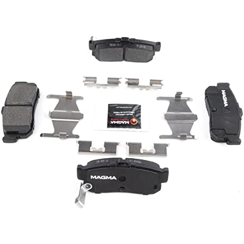 MAGMA Premium PMD540M Semi-Metallic Brake Pads, Rear
