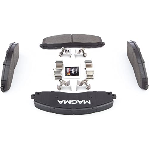 MAGMA Premium PMD1680M Semi-Metallic Brake Pads, Front
