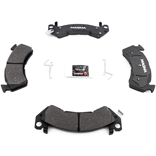 MAGMA Premium PMD614AM Semi-Metallic Brake Pads, Front