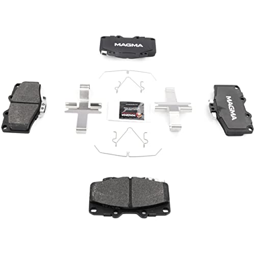 MAGMA Premium PMD436M Semi-Metallic Brake Pads, Front