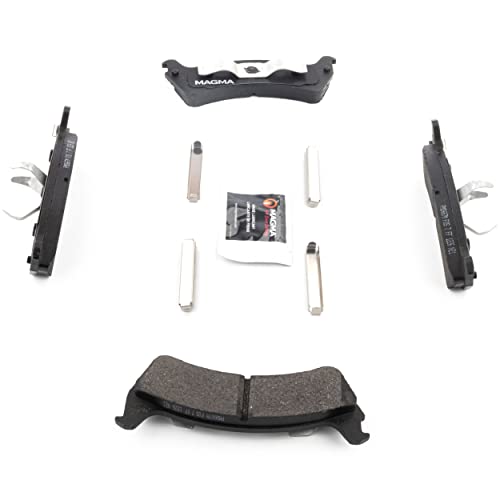 MAGMA Premium PMD667M Semi-Metallic Brake Pads, Rear