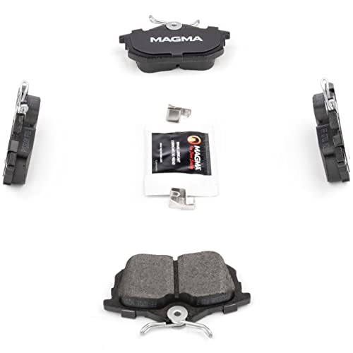 MAGMA Premium PMD838M Semi-Metallic Brake Pads, Rear