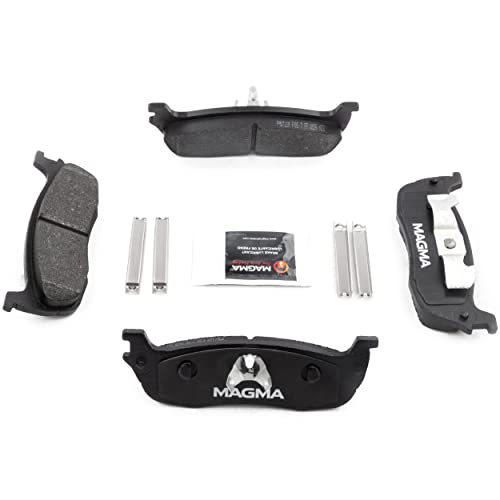 MAGMA Premium PMD711M Semi-Metallic Brake Pads, Rear