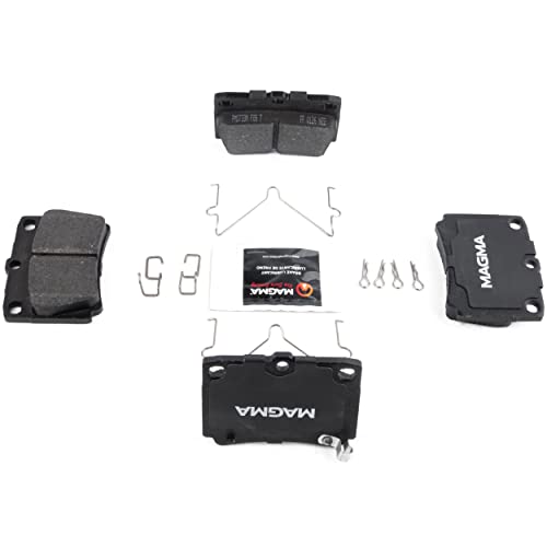 MAGMA Premium PMD733M Semi-Metallic Brake Pads, Rear