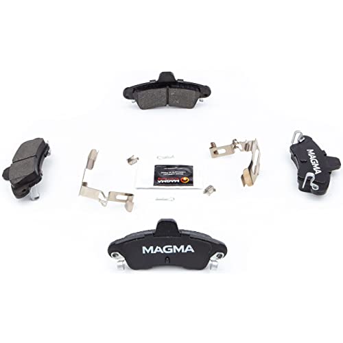 MAGMA Premium PMD899M Semi-Metallic Brake Pads, Rear