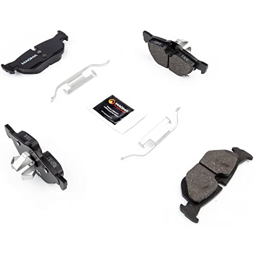 MAGMA Premium PMD1267M Semi-Metallic Brake Pads, Rear