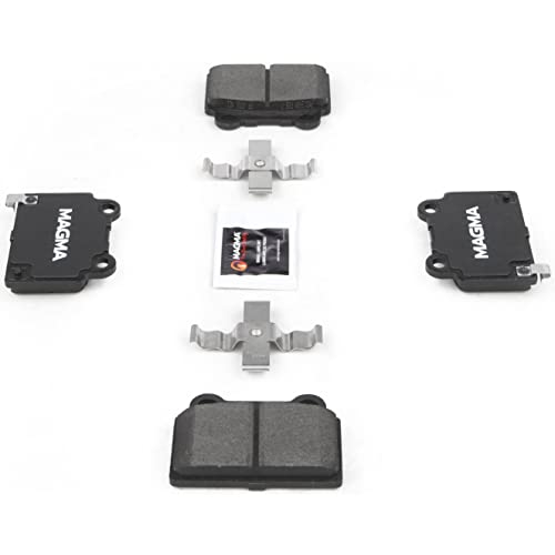 MAGMA Premium PMD1368M Semi-Metallic Brake Pads, Rear