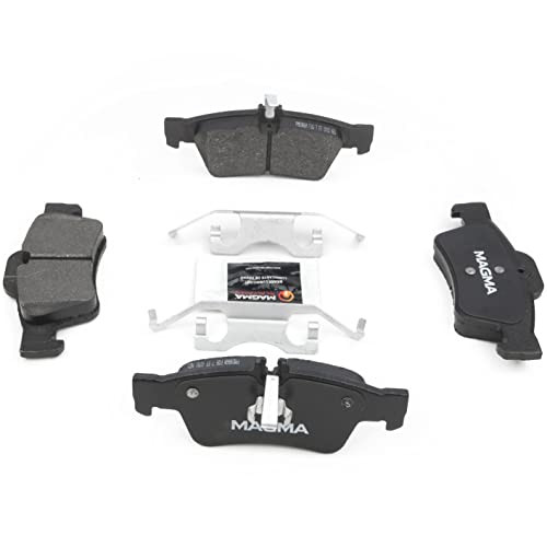 MAGMA Premium PMD986M Semi-Metallic Brake Pads, Rear