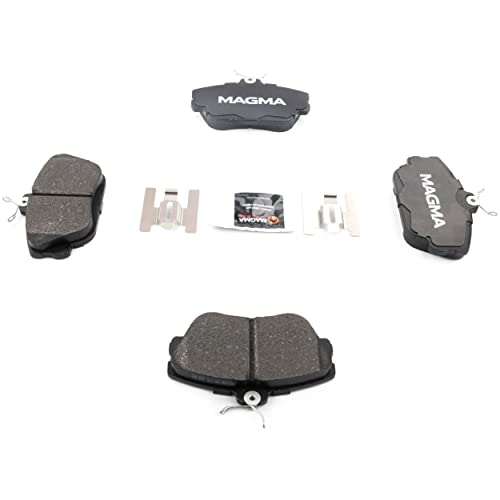 MAGMA Premium PMD598M Semi-Metallic Brake Pads, Front