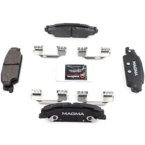 MAGMA Premium PMD922M Semi-Metallic Brake Pads, Rear