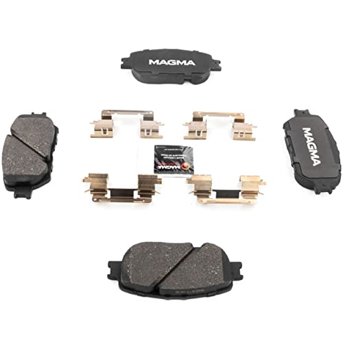 MAGMA Premium PMD908M Semi-Metallic Brake Pads, Front