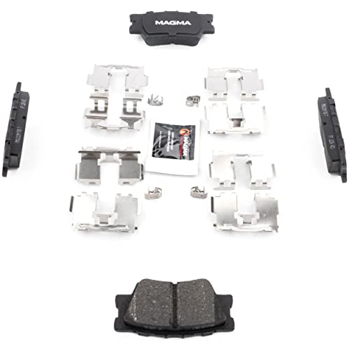 MAGMA Premium PMD1212M Semi-Metallic Brake Pads, Rear