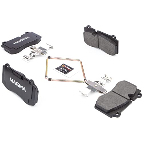 MAGMA Premium PMD1223M Semi-Metallic Brake Pads, Front