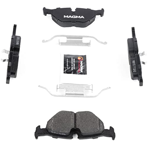 MAGMA Premium PMD692M Semi-Metallic Brake Pads, Rear