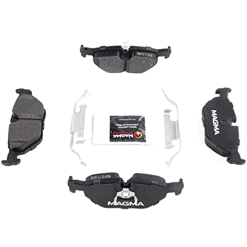 MAGMA Premium PMD692M Semi-Metallic Brake Pads, Rear