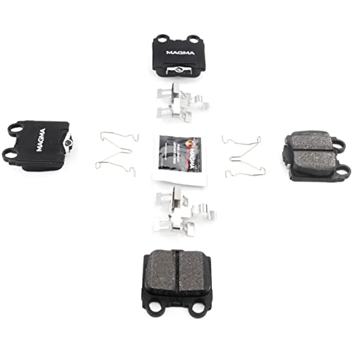 MAGMA Premium PMD771M Semi-Metallic Brake Pads, Rear