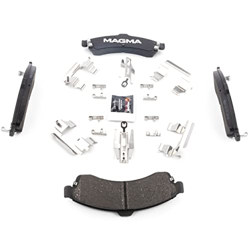 MAGMA Premium PMD882M Semi-Metallic Brake Pads, Front