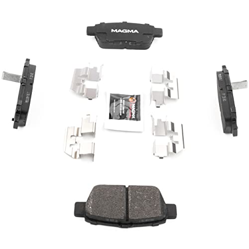 MAGMA Premium PMD1103M Semi-Metallic Brake Pads, Rear