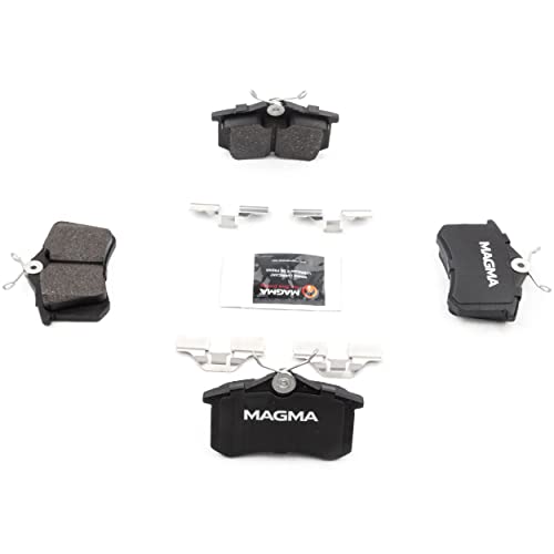 MAGMA Premium PMD340M Semi-Metallic Brake Pads, Rear