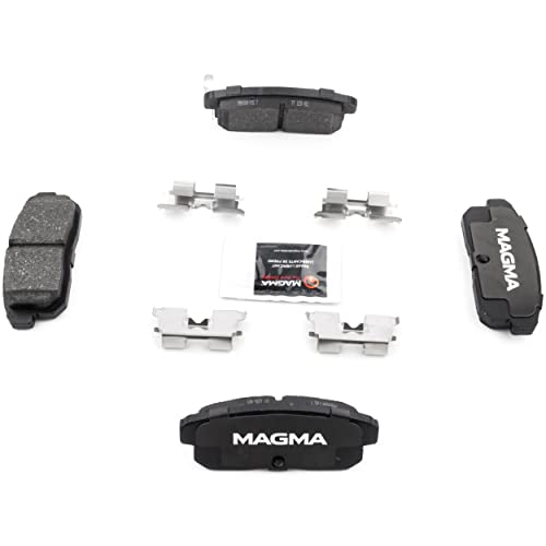 MAGMA Premium PMD900M Semi-Metallic Brake Pads, Rear
