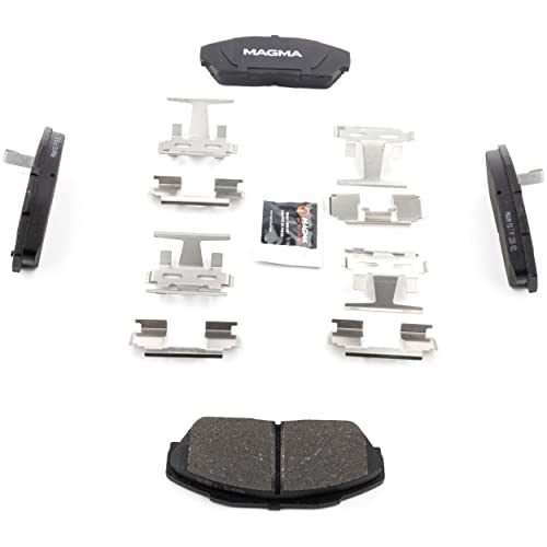 MAGMA Premium PMD409M Semi-Metallic Brake Pads, Front