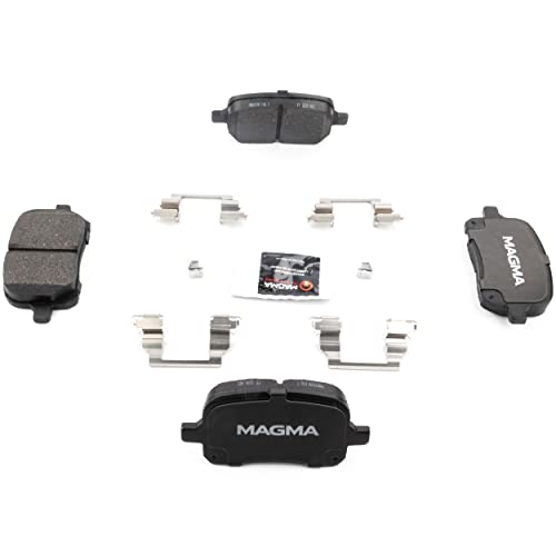 MAGMA Premium PMD707M Semi-Metallic Brake Pads, Front