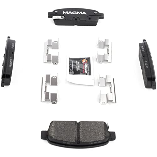 MAGMA Premium PMD1468M Semi-Metallic Brake Pads, Rear