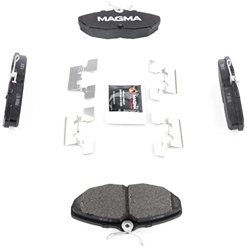 MAGMA Premium PMD806M Semi-Metallic Brake Pads, Rear