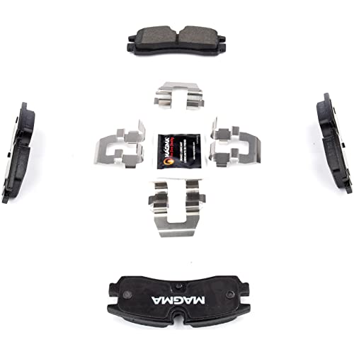 MAGMA Premium PMD754M Semi-Metallic Brake Pads, Rear