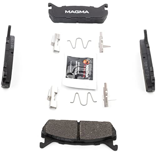 MAGMA Premium PMD458M Semi-Metallic Brake Pads, Rear