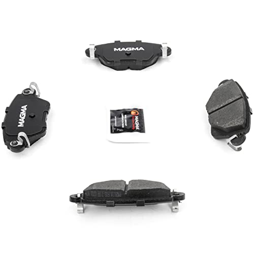 MAGMA Premium PMD911M Semi-Metallic Brake Pads, Rear