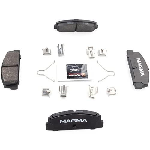 MAGMA Premium PMD332M Semi-Metallic Brake Pads, Rear