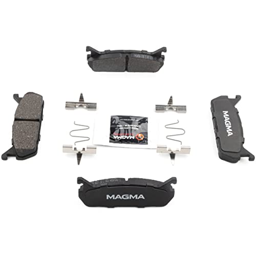 MAGMA Premium PMD458M Semi-Metallic Brake Pads, Rear