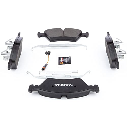 MAGMA Premium PMD1123M Semi-Metallic Brake Pads, Front