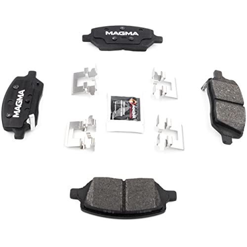 MAGMA Premium PMD1093M Semi-Metallic Brake Pads, Rear
