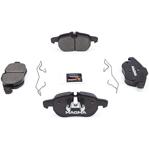 MAGMA Premium PMD972M Semi-Metallic Brake Pads, Front