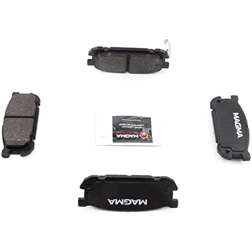 MAGMA Premium PMD891M Semi-Metallic Brake Pads, Rear