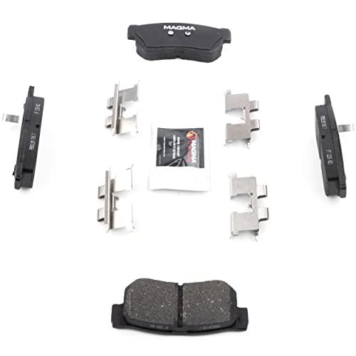 MAGMA Premium PMD813M Semi-Metallic Brake Pads, Rear
