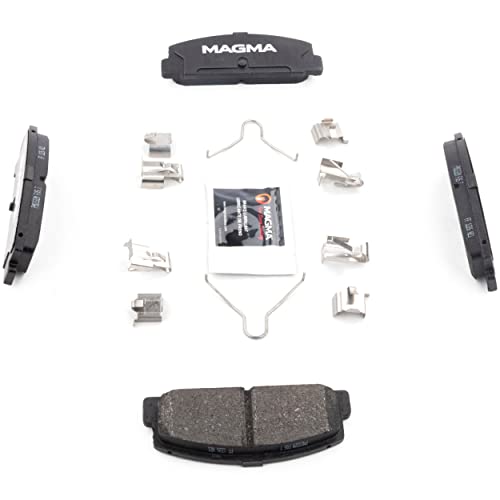 MAGMA Premium PMD332M Semi-Metallic Brake Pads, Rear