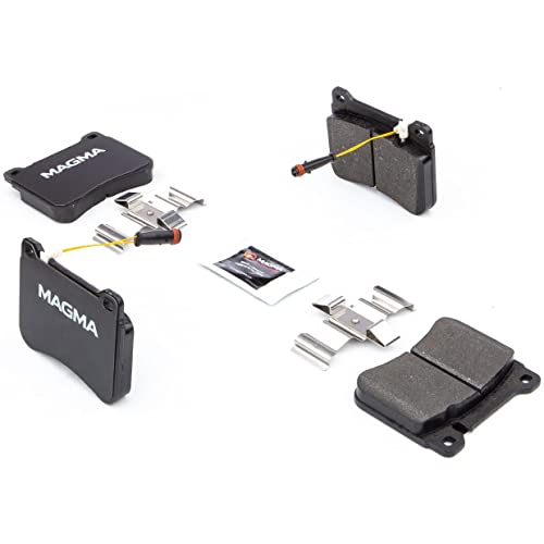 MAGMA Premium PMD1121M Semi-Metallic Brake Pads, Front