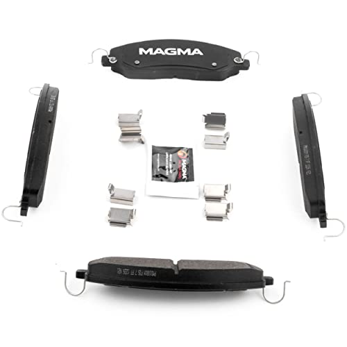 MAGMA Premium PMD1081M Semi-Metallic Brake Pads, Front