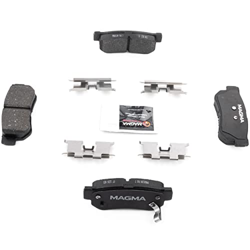 MAGMA Premium PMD813M Semi-Metallic Brake Pads, Rear