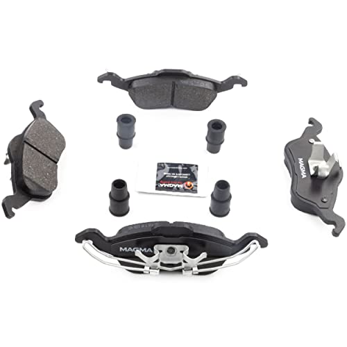 MAGMA Premium PMD816M Semi-Metallic Brake Pads, Front
