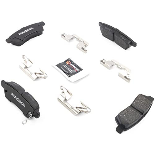MAGMA Premium PMD1100M Semi-Metallic Brake Pads, Rear