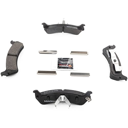 MAGMA Premium PMD667M Semi-Metallic Brake Pads, Rear