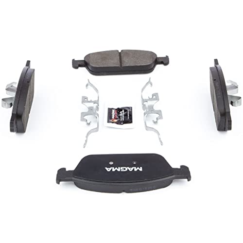 MAGMA Premium PMD1668M Semi-Metallic Brake Pads, Front
